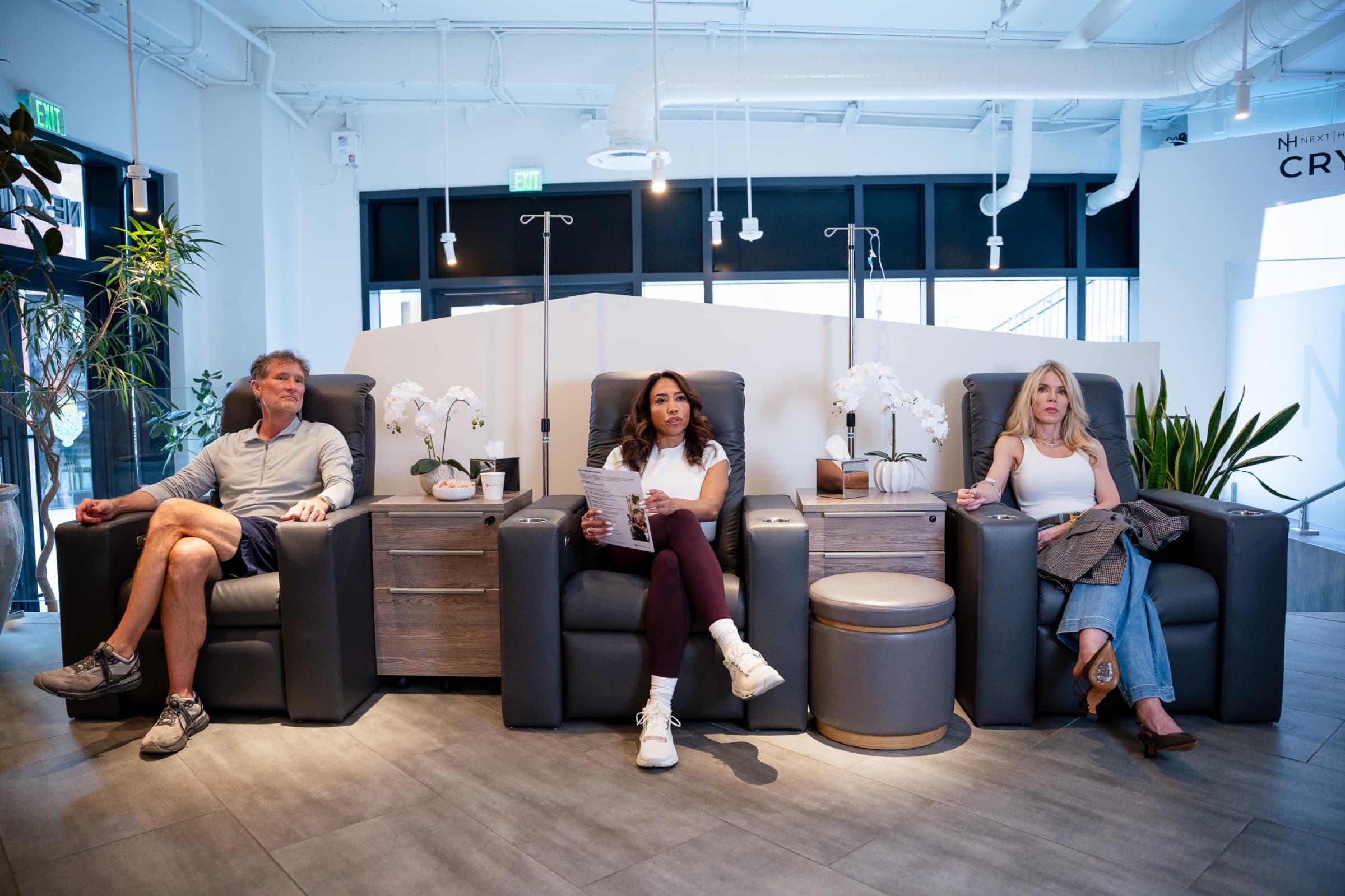 The treatment lounge at Next Health Nashville